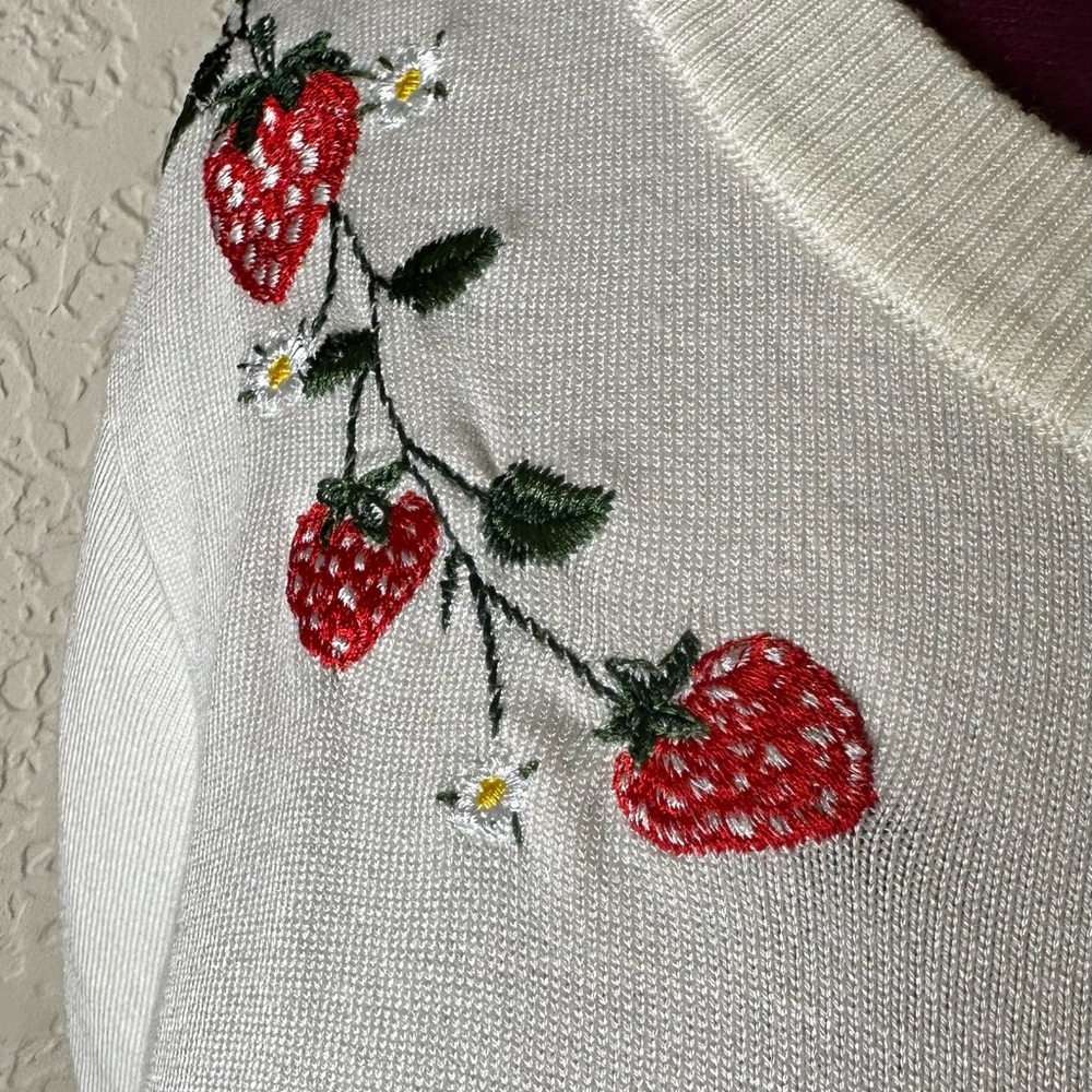 4x 26/28 fits 3x 4x ⭐️NEW Torrid Retro Chic Embroidered Cropped Cardigan - Picture 7 of 13
